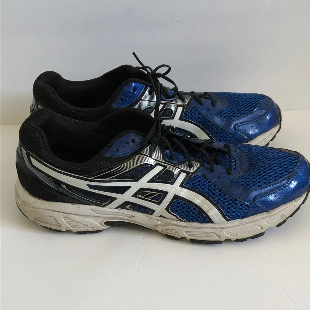 ASICS Men’s Athletic Running Shoes in Blue and Black